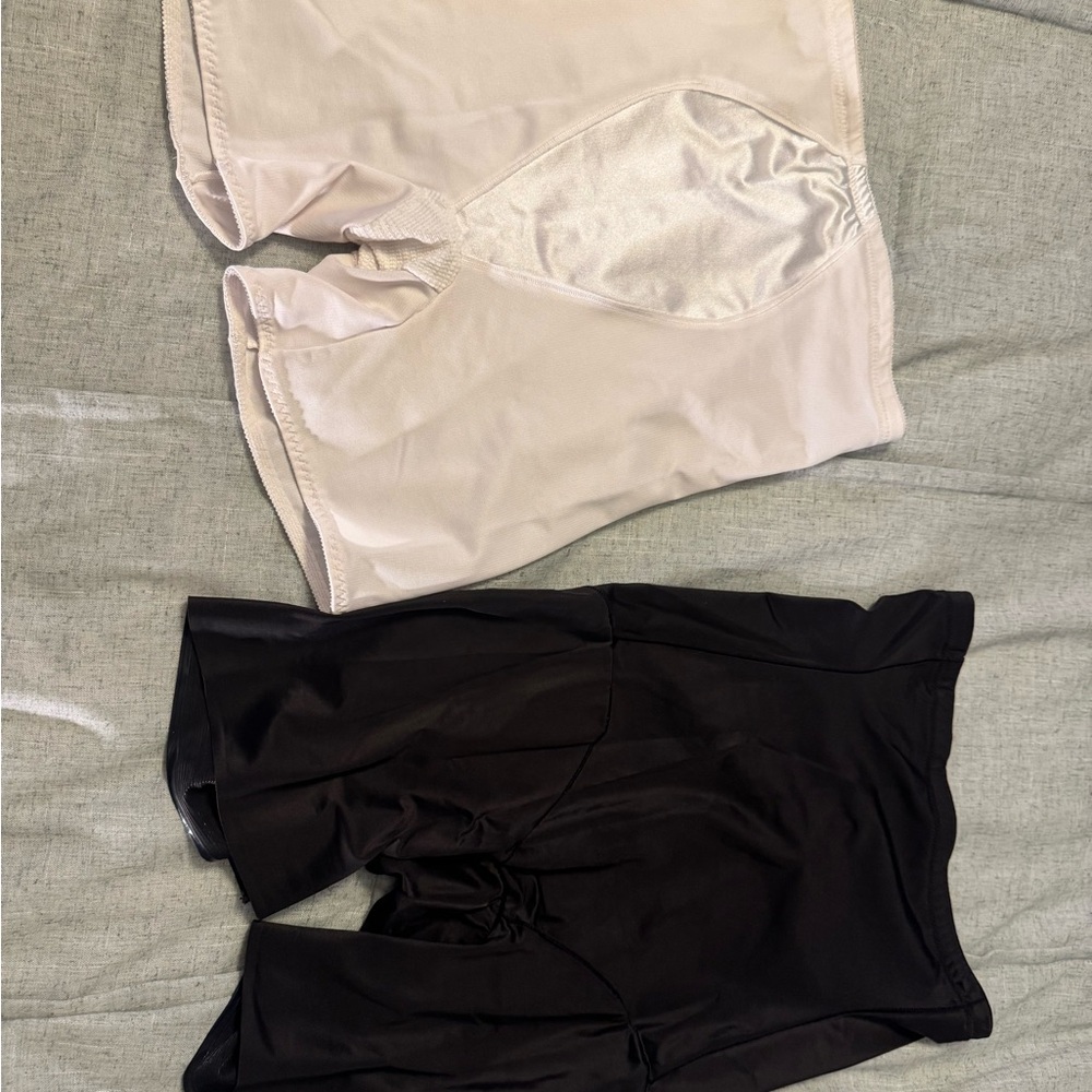 2 pair Tummy Trainers Girdle 2XLCupid White Shapewear Shorts